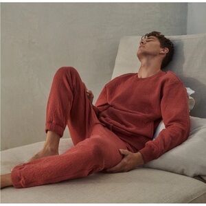 NEW Lunya Lahgo Restore Double Faced Crew Sweatshirt and Pants Size Medium